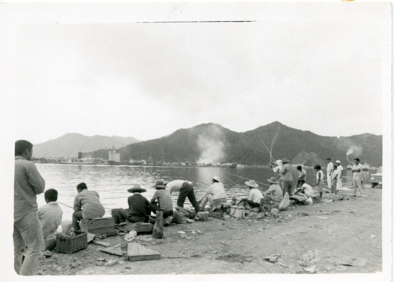 大峰岸壁のボラ釣りの写真