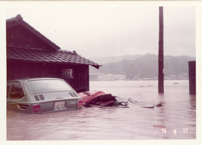 台風被害の写真