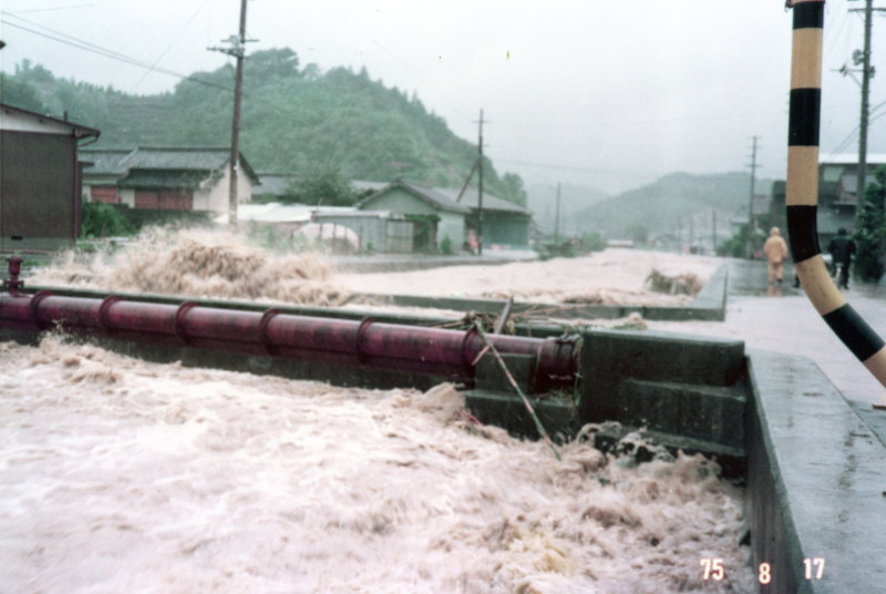 台風被害の写真