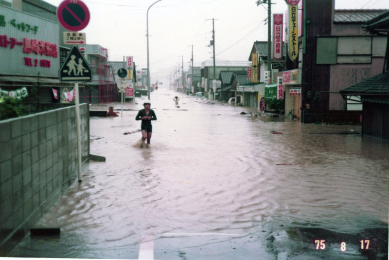 台風被害の写真