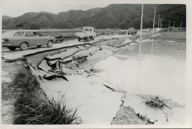 台風被害の写真