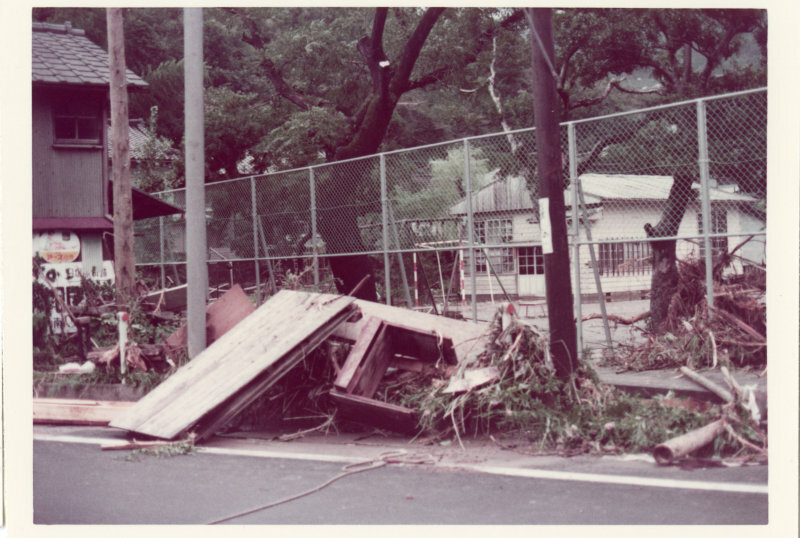台風被害の写真
