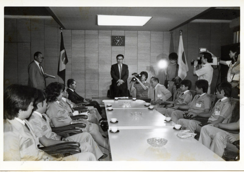 アマゾン日伯少年少女親善使節団来高の写真