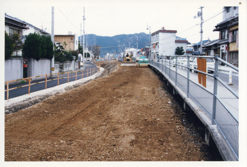 川端シンボルロード工事の写真