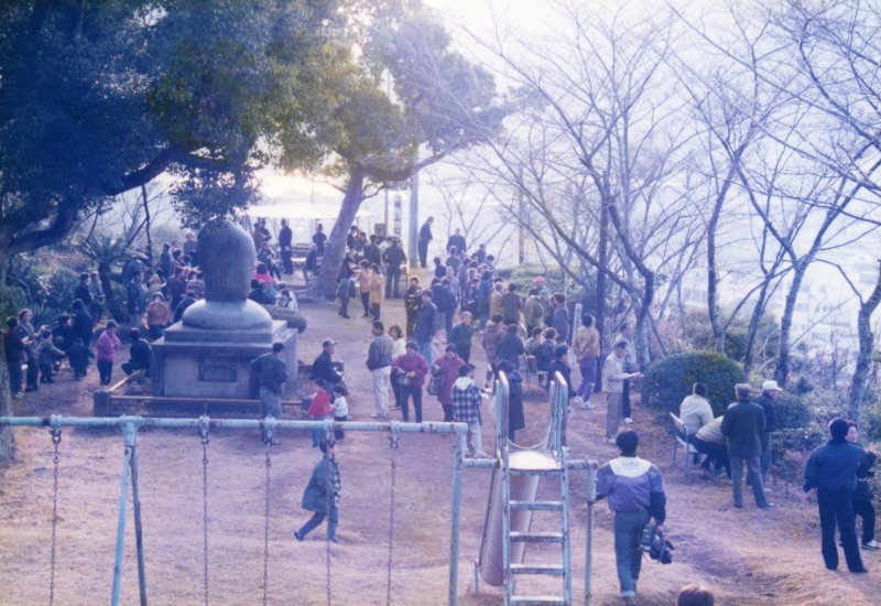 津波避難訓練の写真