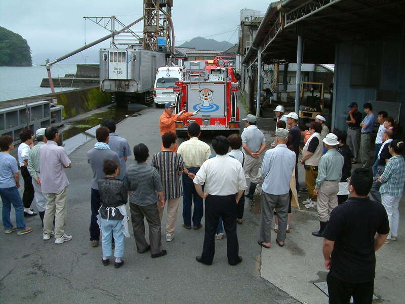 新町防災訓練の写真