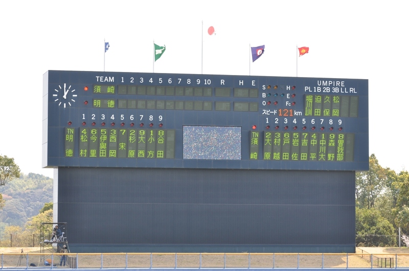 高校野球春季高知県大会決勝　明徳義塾対須崎高校の写真