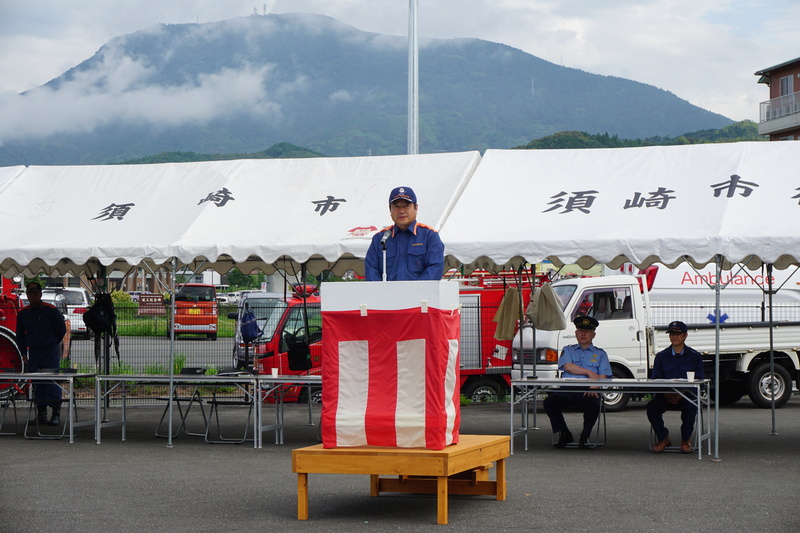 須崎消防団総合演習の写真