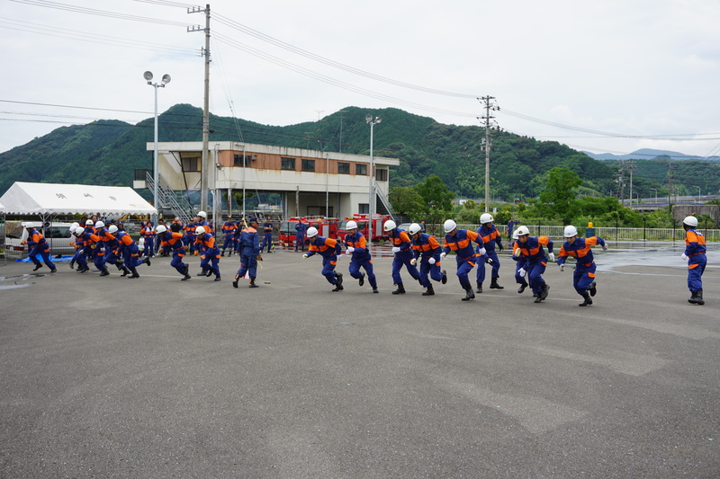 須崎消防団総合演習の写真